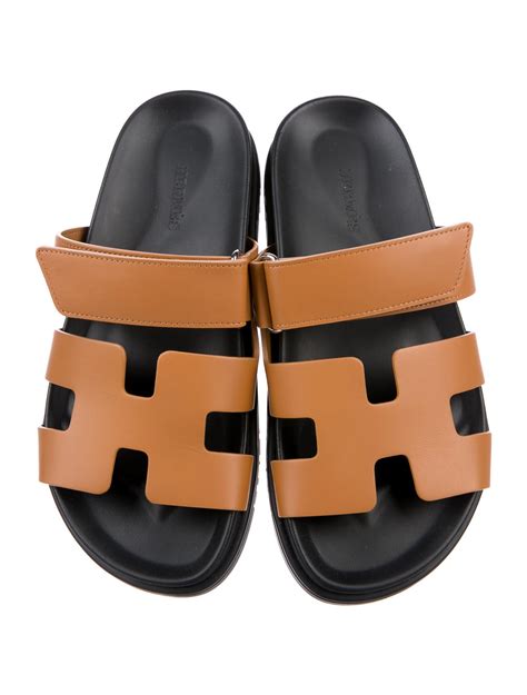 hermes fluffy slides|hermes sandals with ankle strap.